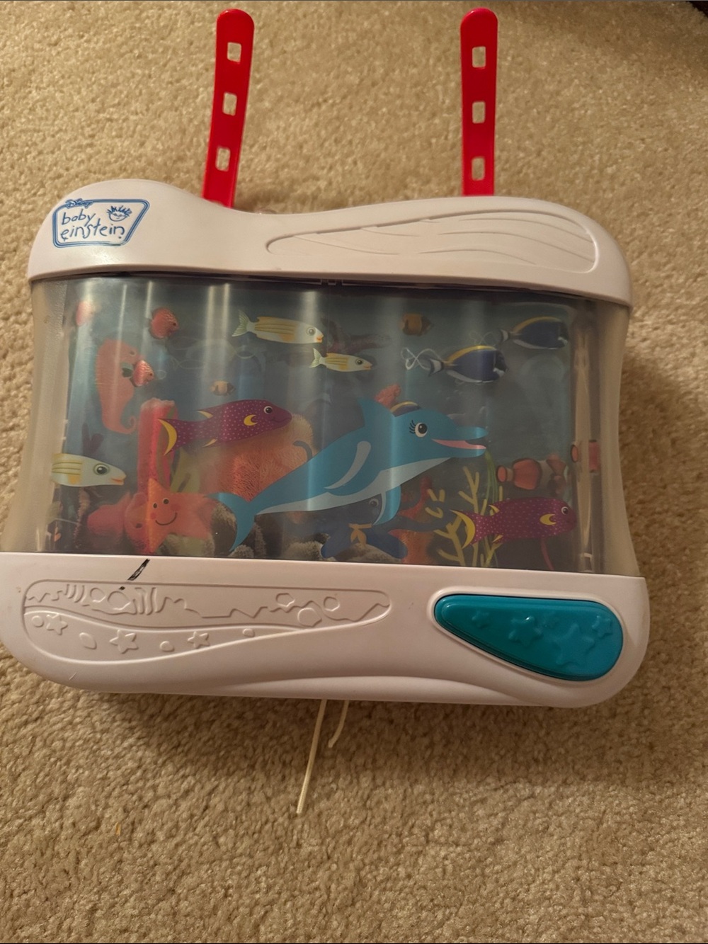 2008‎ Disney Baby Einstein Great Barrier Reef Crib Fish Tank Soother No Remote